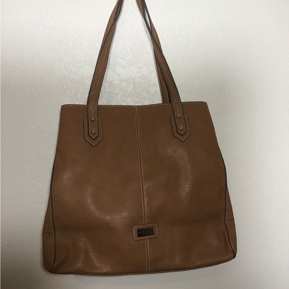 NEW LAURA JONES FAUX LEATHER TOTE BAG FOR DAILY USE OFFICE LAPTOP WORK
